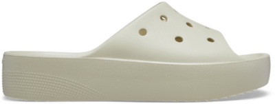 Crocs Classic Platform Slides Dames – White- Dames, White White