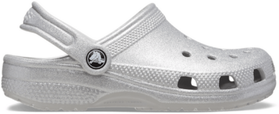 Crocs Classic Glitter Clog Unisex Kids 206993-0IC Zilver-32/33 maat 32/33 Silver 206993