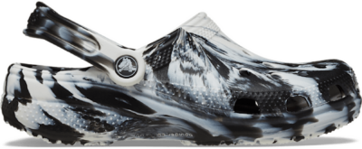 Crocs Classic Marbled Klompen Unisex White / Black White/Black 206867-103-M4W6