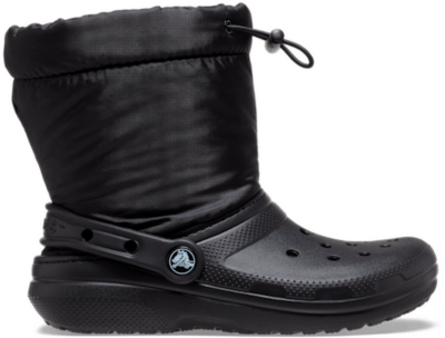 Crocs Classic Lined Neo Puff Boot Laarzen Kinder Black Black 207940-001-C11