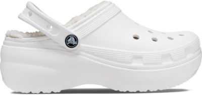 Crocs Classic Platform Lined Klompen Damen White White 207938-100-W5