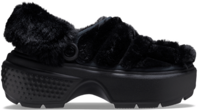 Crocs Stomp Quilted Klompen Unisex Black Black 208938-001-M4W6