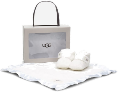 UGG Bixbee-laarsje en Lovey-dekentje voor kinderen  in White Vanilla 1094823I-VAN