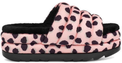 UGG W Maxi Slide Cheetah Print in Pink Scallop Pink Scallop 1127074-PSLP