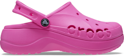 Crocs Baya Platform Klompen Damen Electric Pink Electric Pink 208186-6QQ-W6