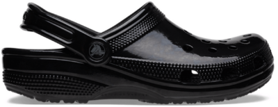 Crocs Classic Clog High Shine Dames – Black- Dames, Black Black