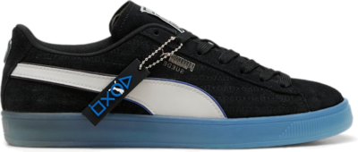 PUMA x Playstation Suede Sneakers, Black/Glacial Grey 396246_02