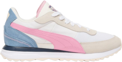PUMA Road Rider Suede Thunder Sneakers Unisex, Warm White/Pink Lilac/Zen Blue 399440_01