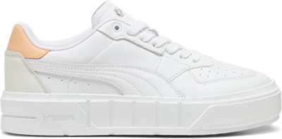PUMA Cali Court Leather Women’s Sneakers, White/Peach Fizz White,Peach Fizz 393802_12
