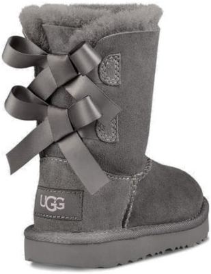 UGG Bailey Bow II Classic Laarzen voor Kinderen in Grey Grey 1017394T-GREY