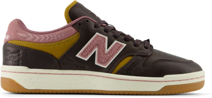 New Balance Heren Numeric 480 in Roze, Leather, Roze NM480FXT
