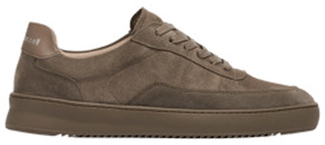 Taupe Suede Minimalist Sneaker Filling Pieces ; Brown ; Unisex Brown