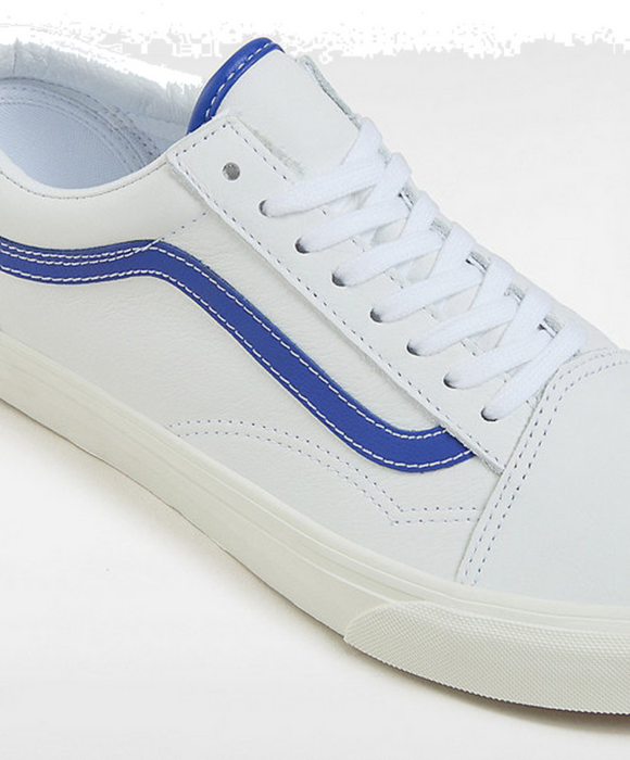 Vans Old Skool Leather White Blue VN0007NTZ5D