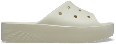 Crocs Classic Platform Slides Dames – White- Heren, White White