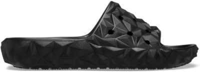 Crocs Classic Geometric 2.0 Slides Unisex Black Black 209608-001-M4W6