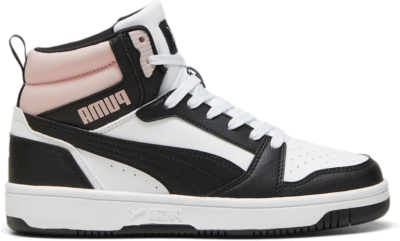 Men’s PUMA Rebound Sneakers, White/Black/Mauve Mist 392326_26