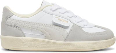 PUMA Palermo Leather Sneakers Kids, White/Cool Light Grey/Sugared Almond 397276_02