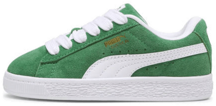 Puma Suede XL Kids’ Sneakers, Green, Size 27.5, Archive Green,White 396578_12