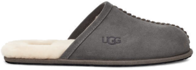 UGG Scuff Deco Suede-pantoffel voor heren  in Black Charcoal 1110694-CHRC