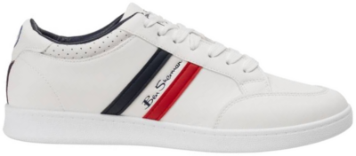 BEN SHERMAN Sidewalk Stripe Heren Sneakers BS21505 wit BS21505