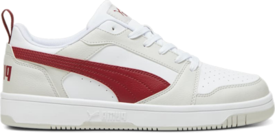 PUMA Rebound V6 Low Sneakers, Glacial Grey/Intense Red/White 392328_26