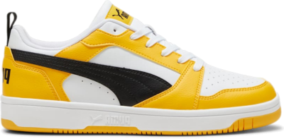 PUMA Rebound V6 Low Sneakers, Yellow Sizzle/Black/White 392328_29