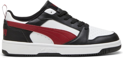 PUMA Rebound V6 Low Sneakers, White/Intense Red/Black 392328_30