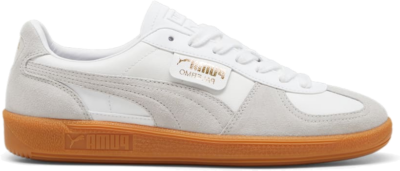 PUMA Palermo Leather Sneakers Unisex, White/Glacial Grey/Gum 396464_12
