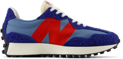 New Balance Unisex 327 in Blauw, Suede/Mesh, Blauw U327VD