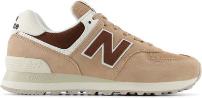 New Balance Dames 574 in Grijs, Suede/Mesh, Grijs WL574DO2