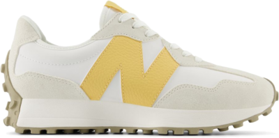 New Balance Dames 327 in Wit, Suede/Mesh, Wit WS327KF