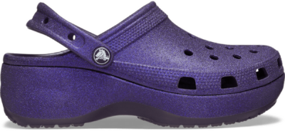 Crocs Classic Platform Glitter Klompen Damen Dark Iris Dark Iris 207241-5AS-W5