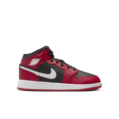 Jordan 1 Mid Gym Red Black White (GS) DQ8423-061