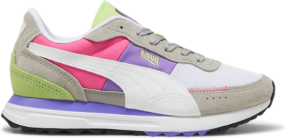 PUMA Road Rider Suede Sneakers, Smokey Grey/Pink Pes 397377_16