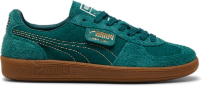 PUMA Palermo Texture Sneakers Unisex, Dark Myrtle/Gold 398523_01