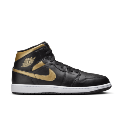 Jordan 1 Mid Black Metallic Gold DQ8426-071