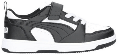 PUMA Rebound V6 Lo Kids’ Sneakers, White/Black White,Black 397419_01