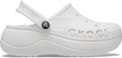 Crocs Baya Platform Klompen Damen White White 208186-100-W7