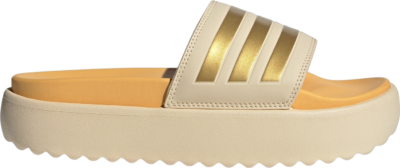 adidas Adilette Platform Slides Crystal Sand Gold Metallic Semi Spark (Women’s) IF3422