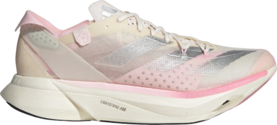 adidas Adizero Adios Pro 3 Chalk White Silver Metallic Clear Pink (Women’s) IG6425