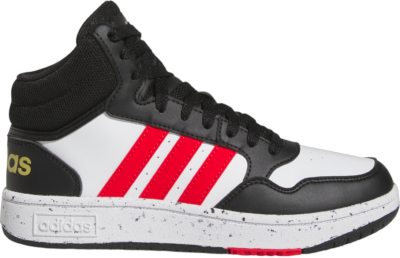 adidas Hoops Mid Cloud White Vivid Red Core Black (GS) HR0227