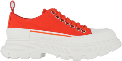 Alexander McQueen Tread Slick Low-Top Sneaker Orange White (Women’s) 697072 W4MV2 6607