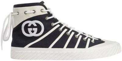 Gucci GG Tortuga High Sneakers Black White 741893 FABJU 1297