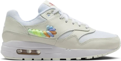 Nike Air Max 1 SE White Rainbow Lace Swoosh (GS) FN4782-100