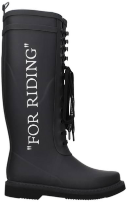 OFF-WHITE ‘For Riding’ Rain Boots Black (Women’s) OWIA242F21PLA0011001