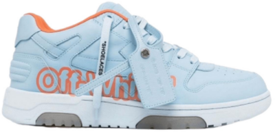 OFF-WHITE Out Of Office OOO ‘Off-White’ Low Tops Light Blue Orange OMIA189S22LEA0044020