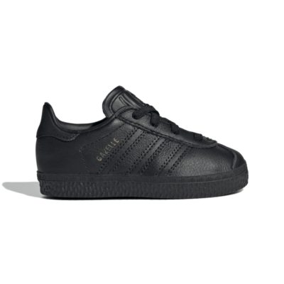 Adidas Gazelle Comfort Closure Elastic Laces Shoes Kids Core Black IH2972