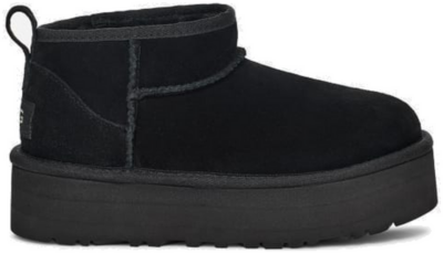 UGG Classic Ultra Mini Platform-laars voor kinderen  in Black Black 1157791K-BLK