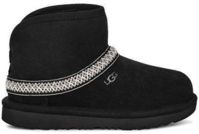 UGG Classic Mini Crescent-laars voor Grote Kinderen in Black Black 1157697K-BLK