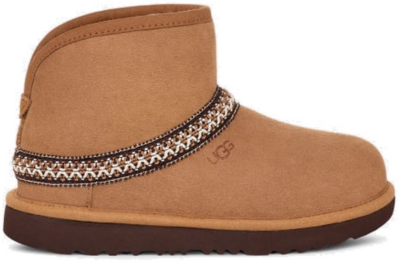 UGG Classic Mini Crescent-laars voor Grote Kinderen in Brown Chestnut 1157697K-CHE